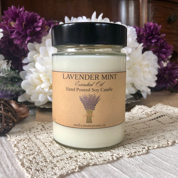 Lavender Mint Essential Oil Soy Candle