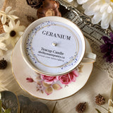 Teacup Candle - Geranium