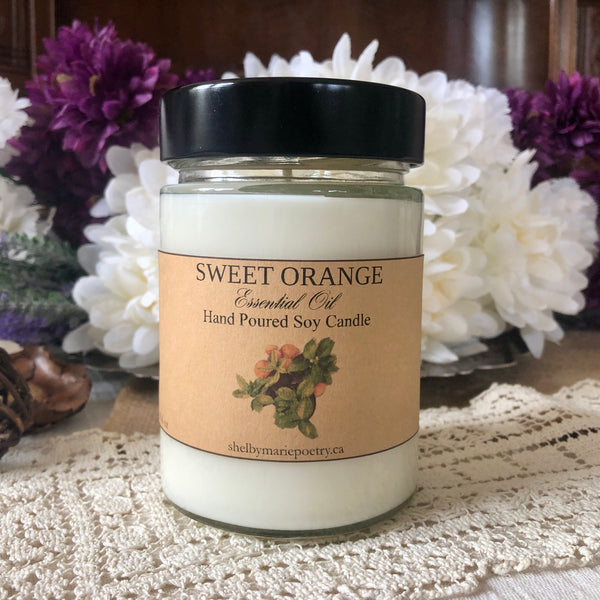 Sweet Orange Essential Oil Soy Candle