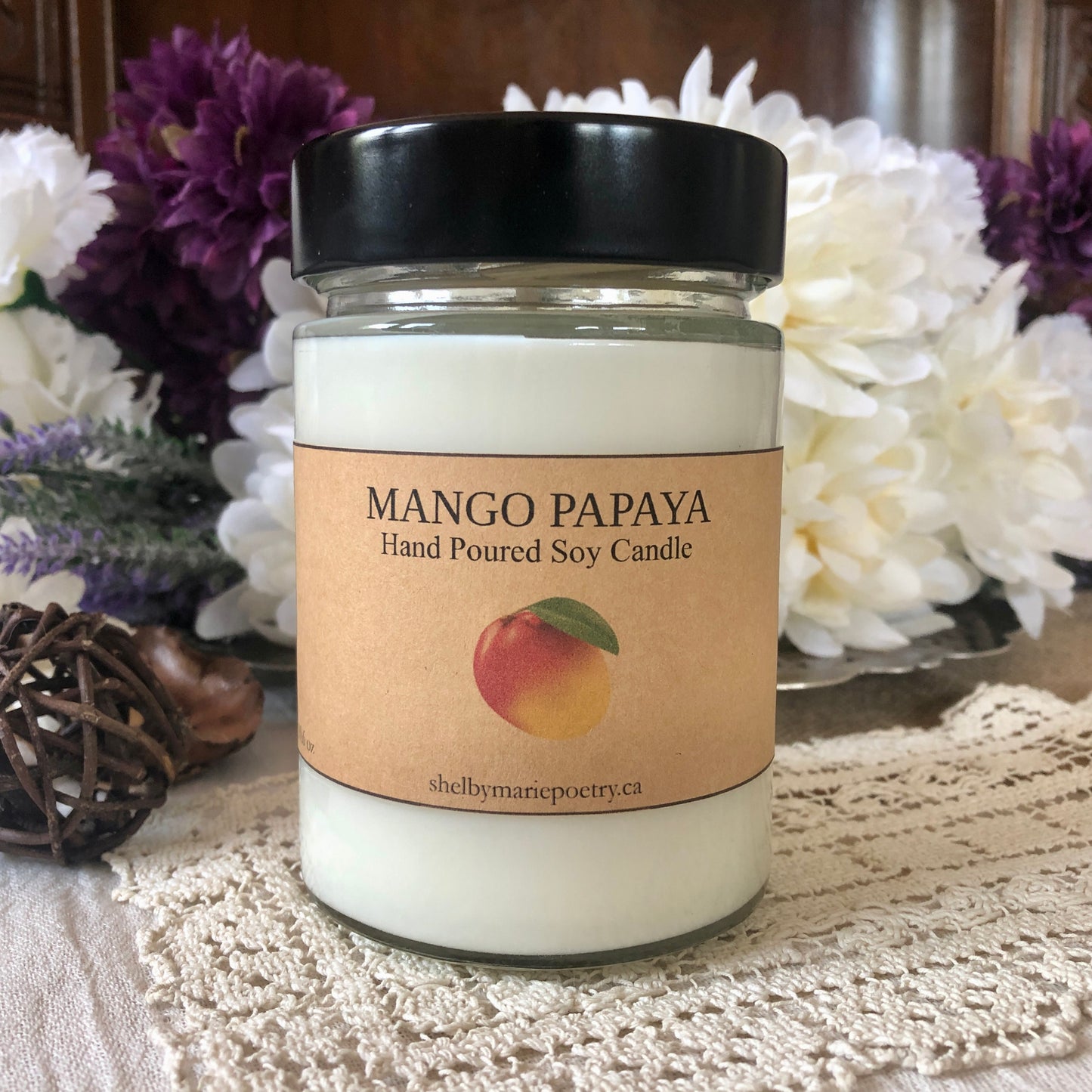 Mango Papaya Soy Candle