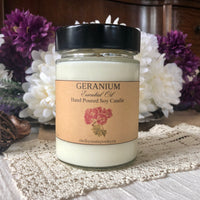 Geranium Essential Oil Soy Candle