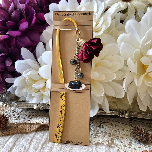 Bewitching Black Heart Bookmark
