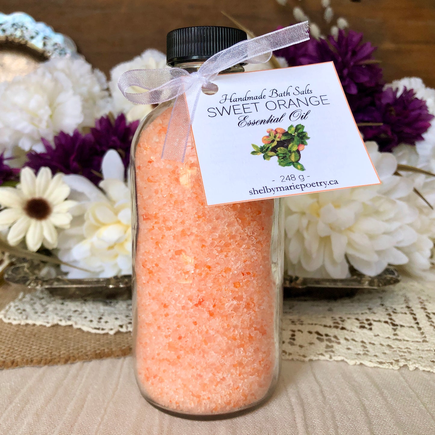 Sweet Orange Essential Oil - Bath Salts