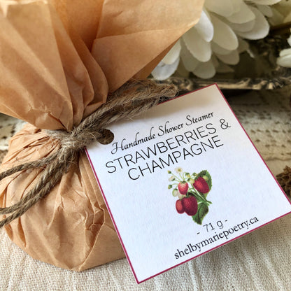 Strawberries and Champagne - Shower Steamer